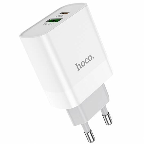 Ładowarka Hoco C80A Network Charger PD20W/QC3.0 white