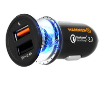 Ładowarka samochodowa Hammer Car Express Charger 2xUSB QuickCharge 3.0 2.4A